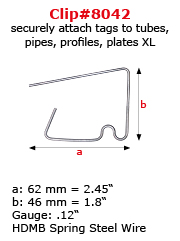 Wall Clip Secures Tags